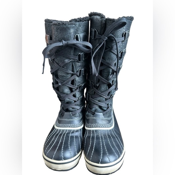 SOREL TIVOLI Women's WATERPROOF Mid-Calf WINTER BOOTS NL 1907-010 Black 6.5 - Picture 2 of 11